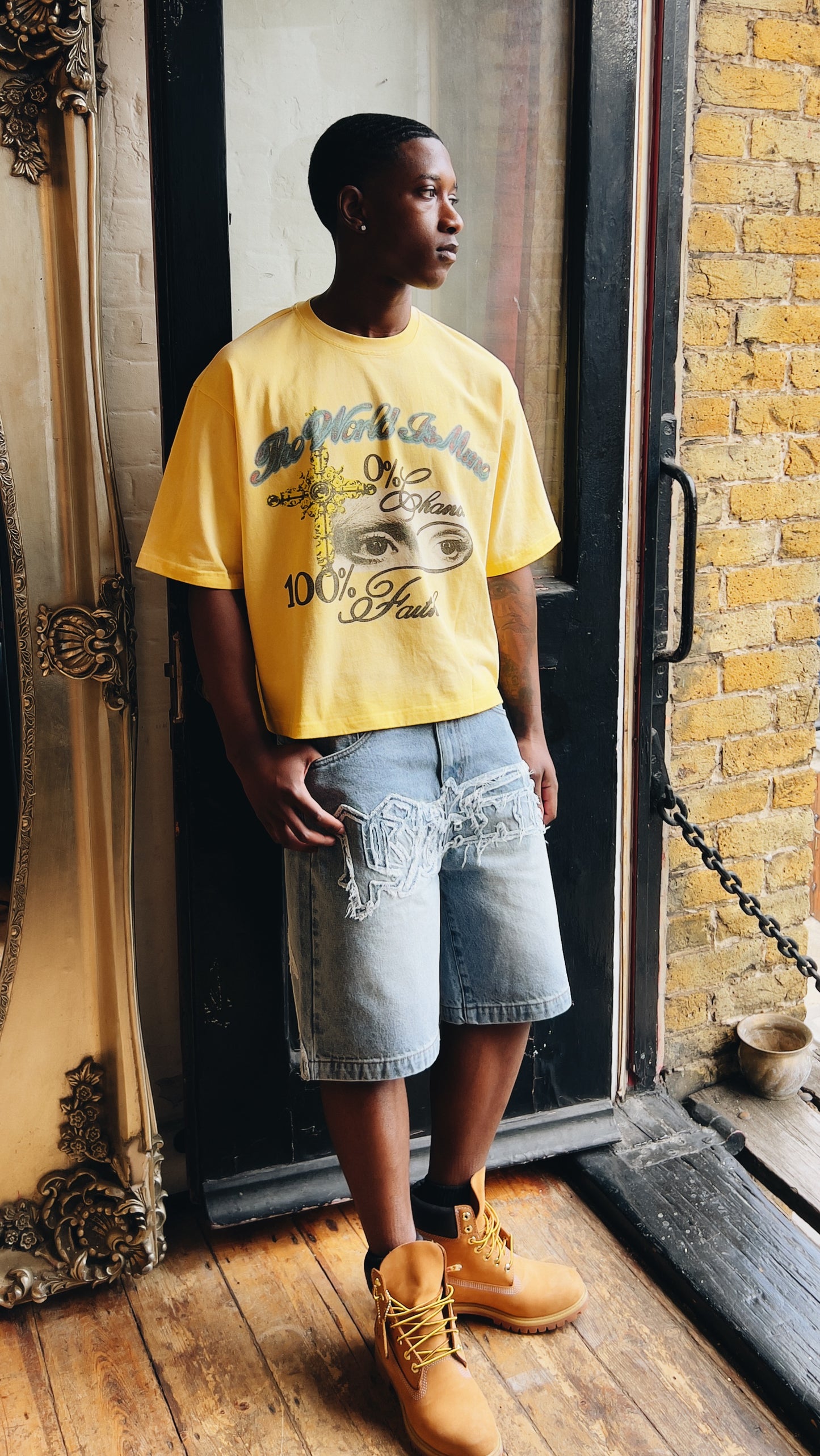 100% Faith Tee – Yellow