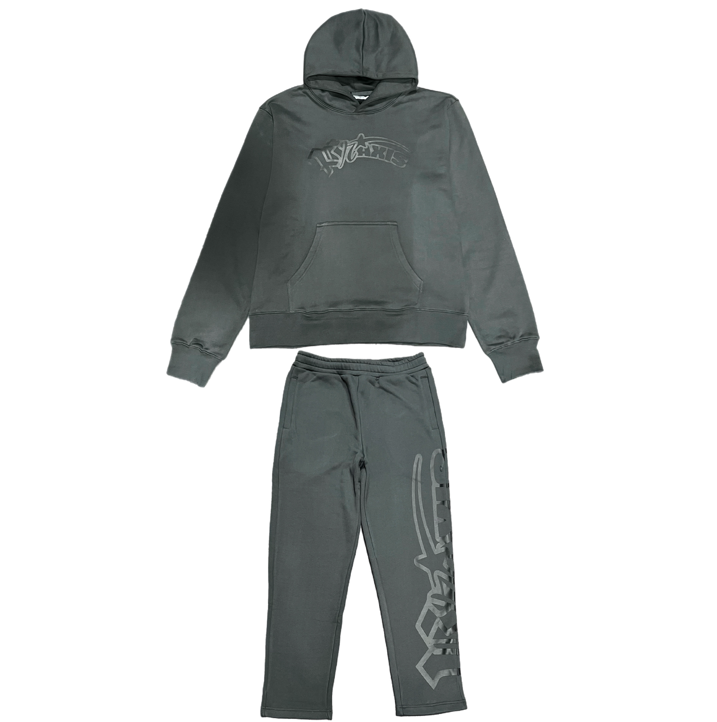Curve Logo Sweatsuit (GREY/BLACK)