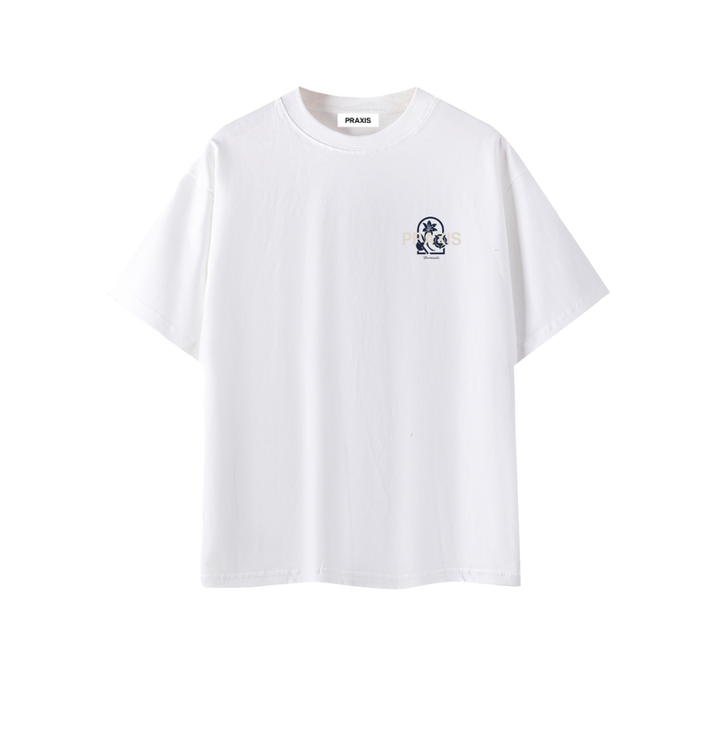 Emblem Tee-White