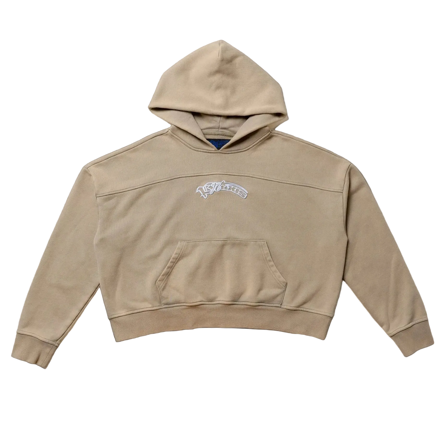 Curve logo V2 oat hoodie