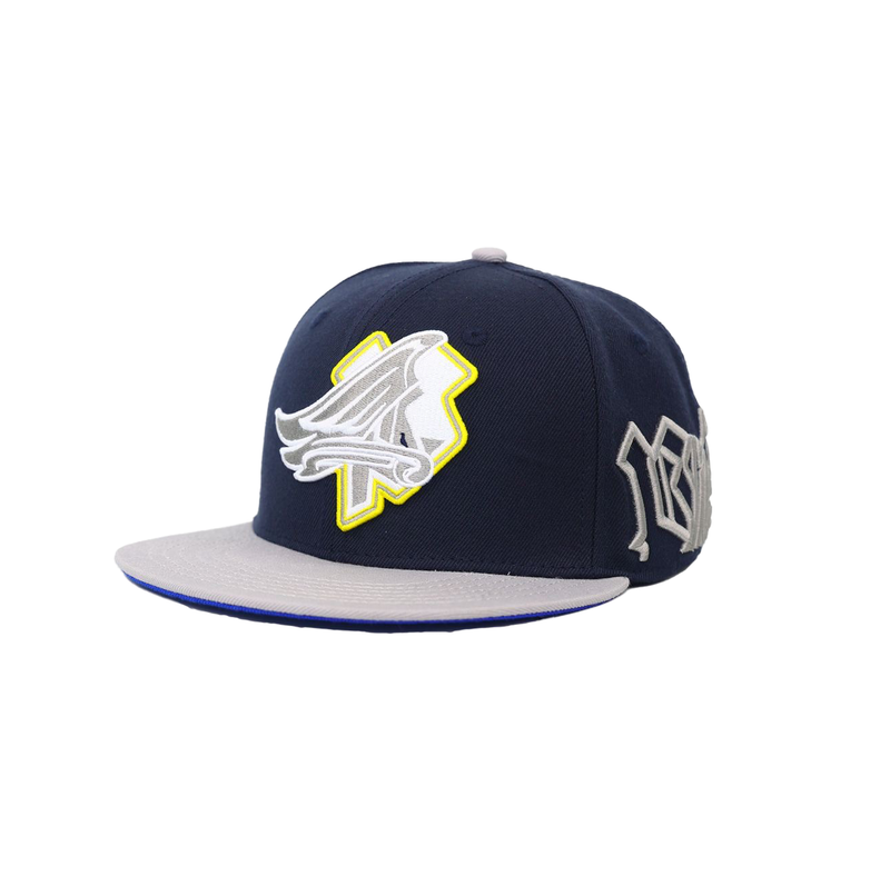 P Wing Fitted – Grey & Blue