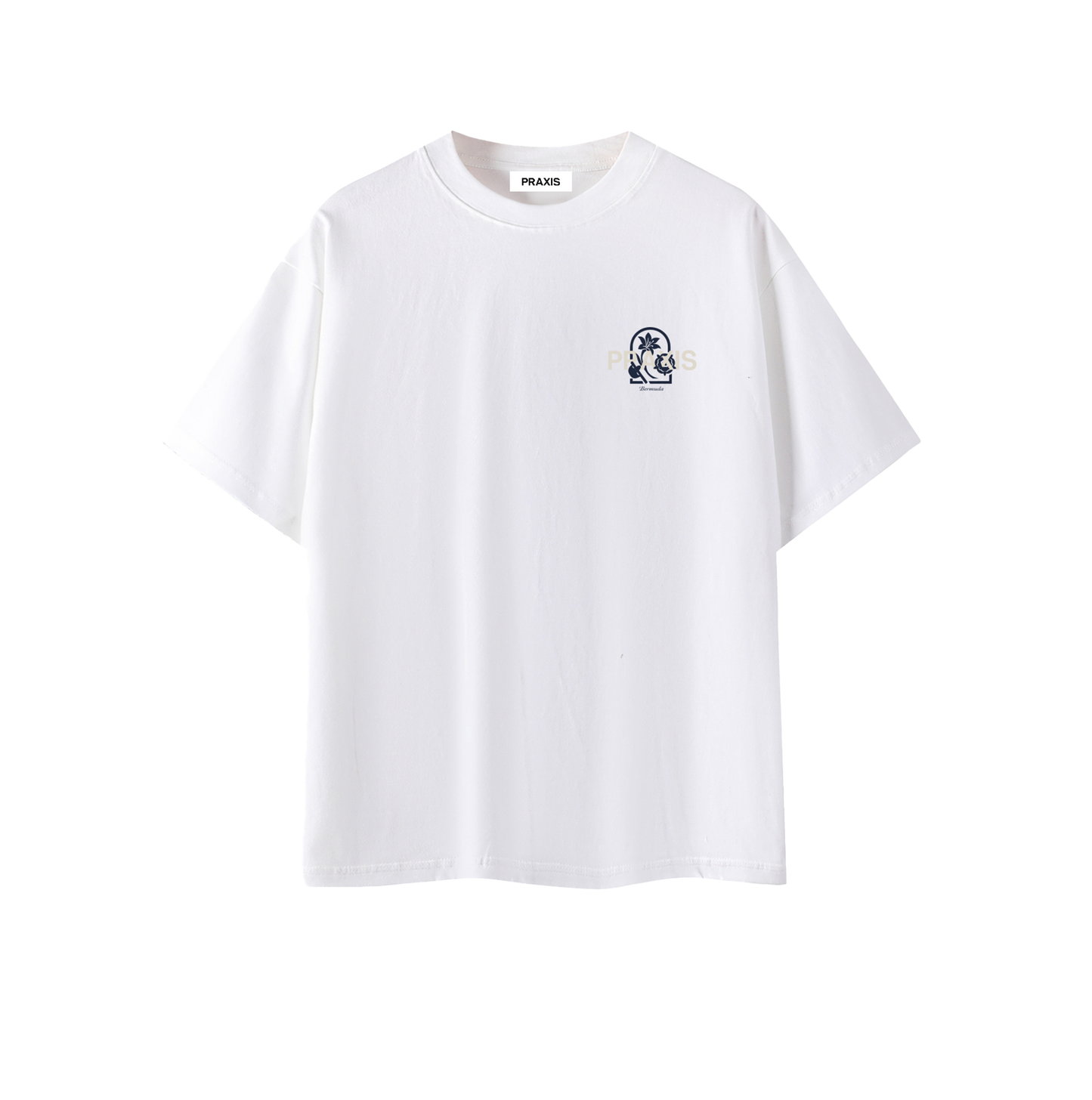 Emblem Tee-White