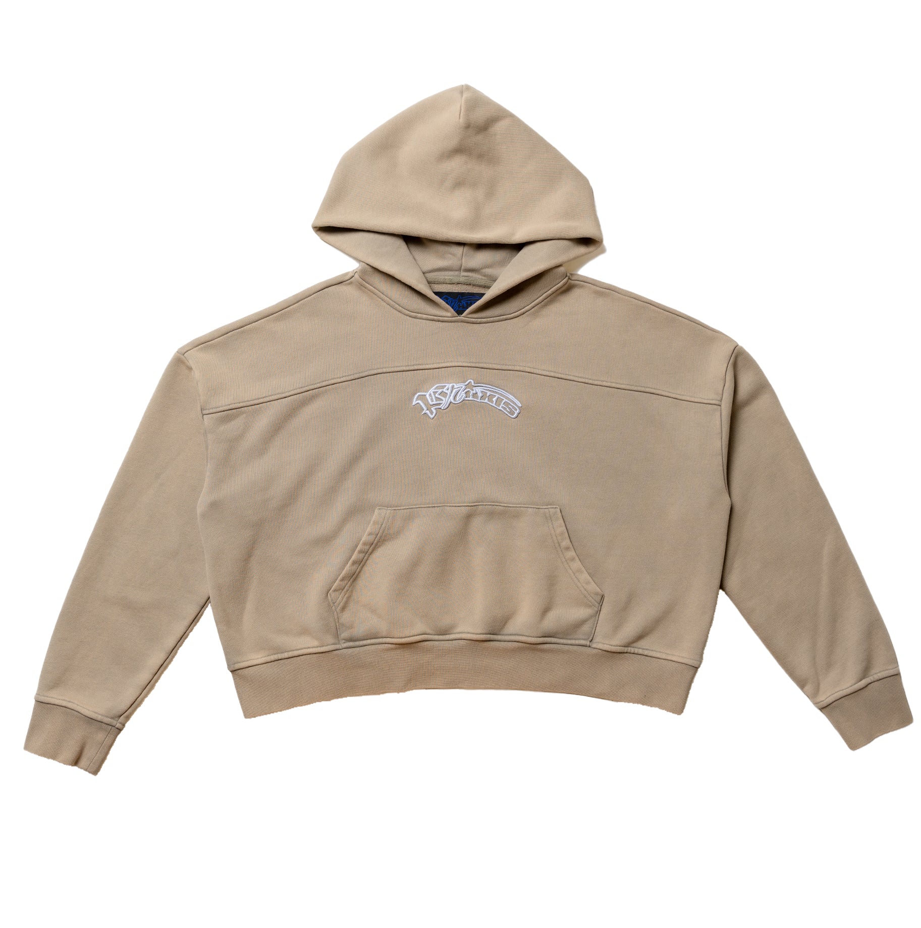 Curve logo V2 oat hoodie