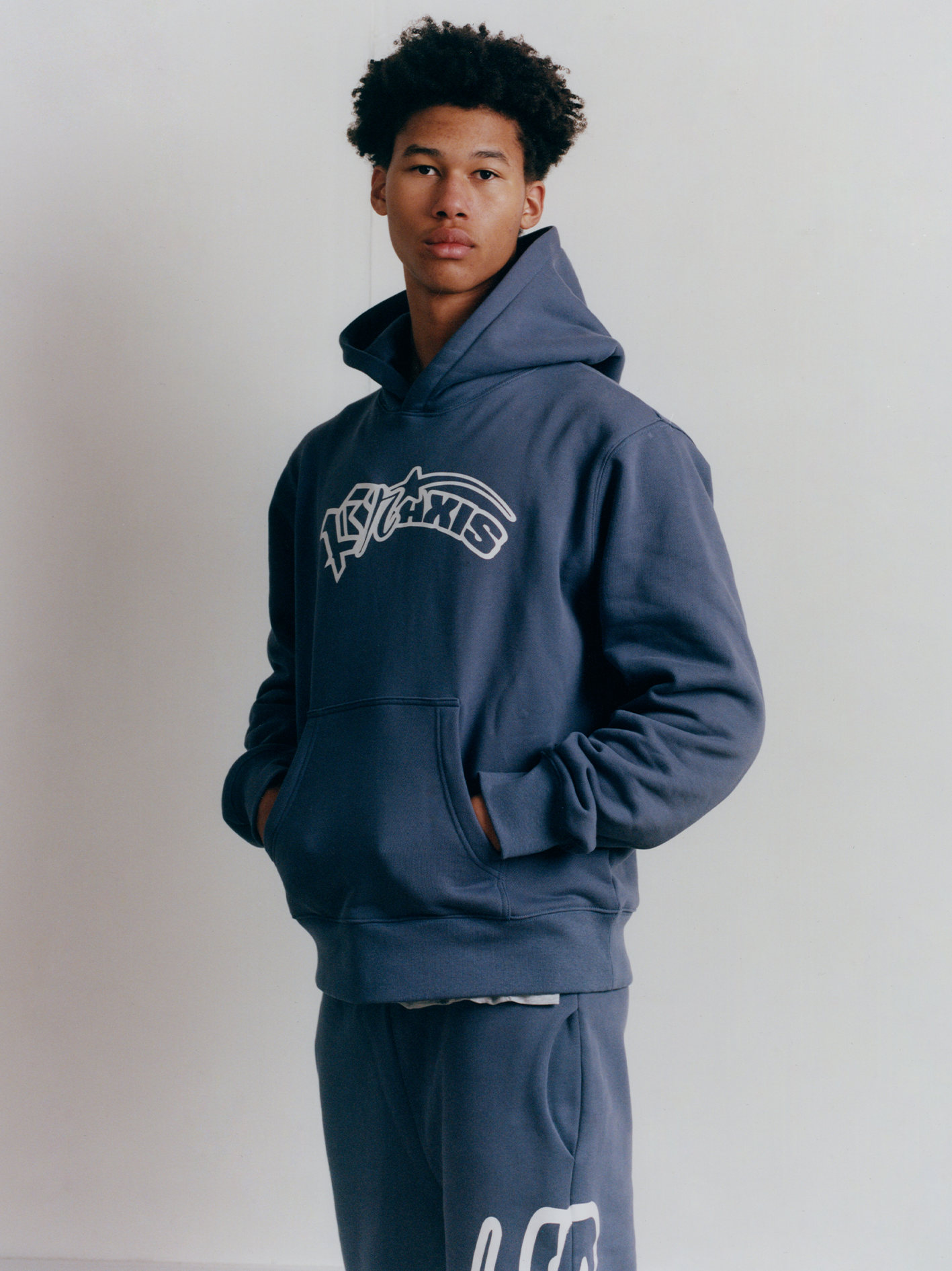 Curve logo Sweatsuit (Blue)